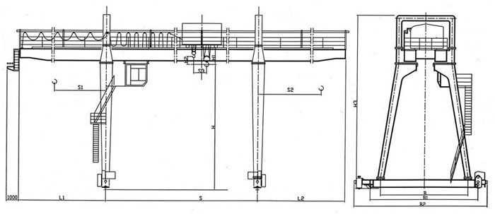 MGH型電動葫蘆門式起重機(jī)