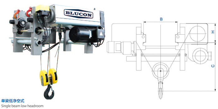 歐標(biāo)鋼絲繩電動葫蘆